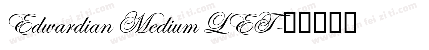 Edwardian Medium LET字体转换